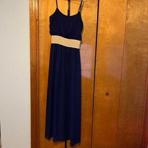 Charming Charlie Small long blue dress